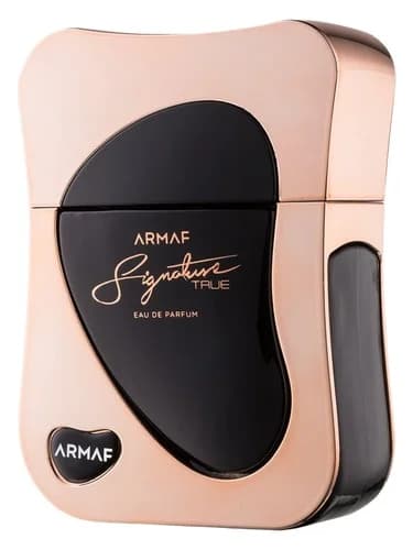 Frasco del perfume Signature True de Armaf — fragancia unisex