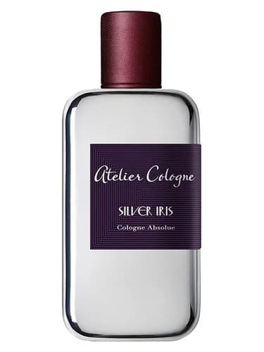 Frasco del perfume Silver Iris de Atelier Cologne — fragancia unisex