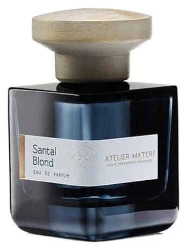 Frasco del perfume Santal Blond de Atelier Materi — fragancia unisex