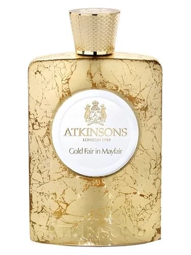 Frasco del perfume Gold Fair In Mayfair de Atkinsons — fragancia unisex