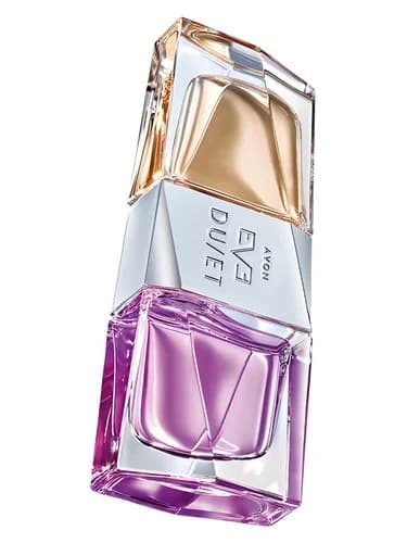 Frasco del perfume Eve Duet Sensual de Avon — fragancia femenino