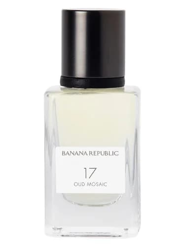 Frasco del perfume 17 Oud Mosaic de Banana Republic — fragancia unisex