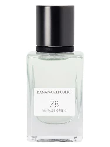 Frasco del perfume 78 Vintage Green de Banana Republic — fragancia unisex
