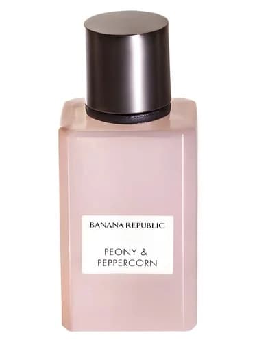 Frasco del perfume Peony Peppercorn de Banana Republic — fragancia unisex