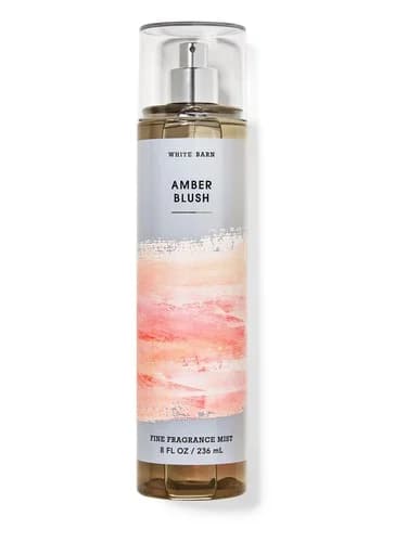 Frasco del perfume Amber Blush de Bath Body Works — fragancia femenino