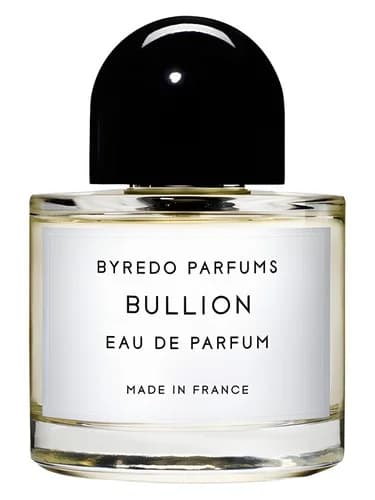 Frasco del perfume Bullion de Byredo — fragancia unisex