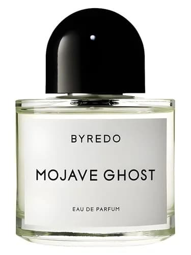 Frasco del perfume Mojave Ghost de Byredo — fragancia unisex