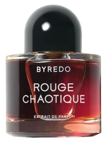 Frasco del perfume Rouge Chaotique de Byredo — fragancia unisex