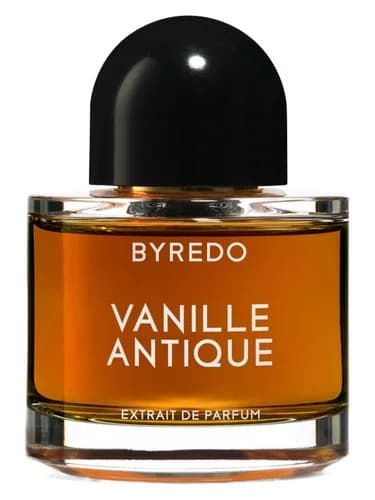 Frasco del perfume Vanille Antique de Byredo — fragancia unisex