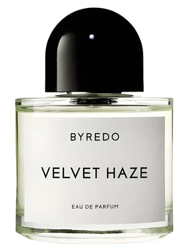 Frasco del perfume Velvet Haze de Byredo — fragancia unisex