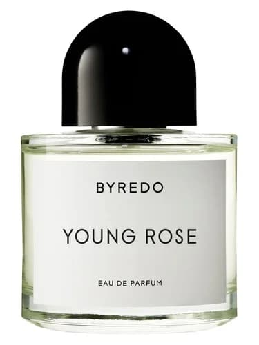 Frasco del perfume Young Rose de Byredo — fragancia unisex