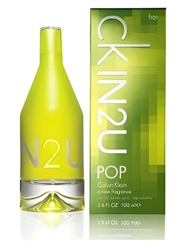 Frasco del perfume Ck In2u Pop For Her de Calvin Klein — fragancia femenino