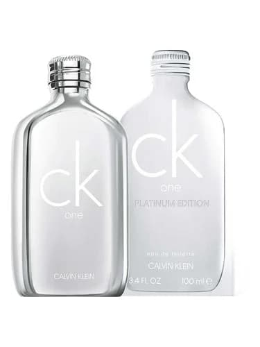 Frasco del perfume Ck One Platinum Edition de Calvin Klein — fragancia unisex