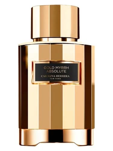 Frasco del perfume Gold Myrrh Absolute de Carolina Herrera — fragancia unisex