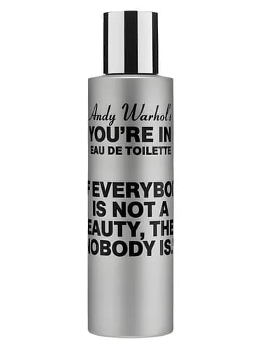 Frasco del perfume Andy Warhol S You Re In de Comme Des Garcons — fragancia unisex