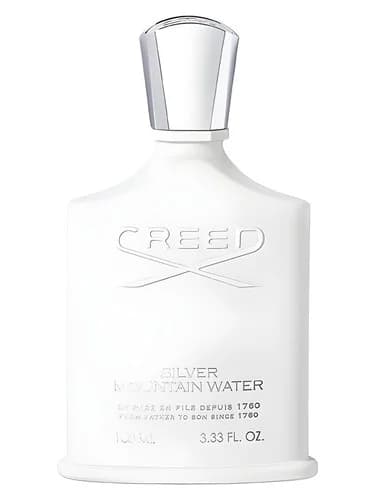 Frasco del perfume Silver Mountain Water de Creed — fragancia unisex