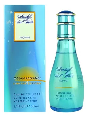 Frasco del perfume Cool Water Ocean Radiance de Davidoff — fragancia femenino