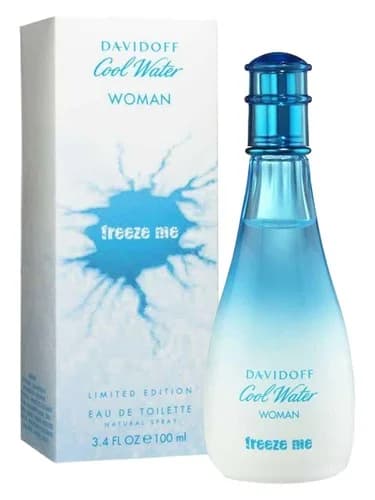 Frasco del perfume Cool Water Woman Freeze Me de Davidoff — fragancia femenino