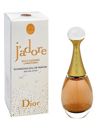 Frasco del perfume J Adore Gold Supreme Divinement Or de Dior — fragancia femenino