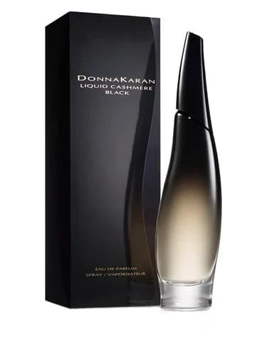 Frasco del perfume Liquid Cashmere Black de Donna Karan — fragancia femenino