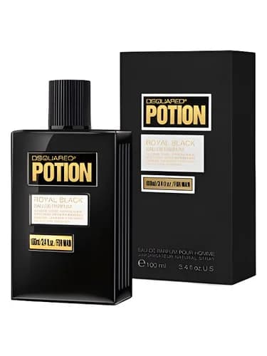 Frasco del perfume Potion Royal Black de Dsquared2 — fragancia masculino