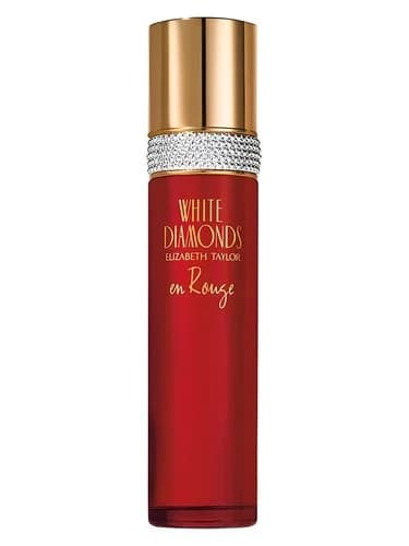 Frasco del perfume White Diamonds En Rouge de Elizabeth Taylor — fragancia femenino