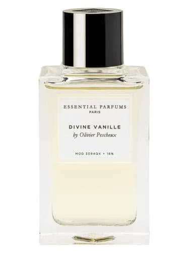 Frasco del perfume Divine Vanille de Essential Parfums — fragancia unisex