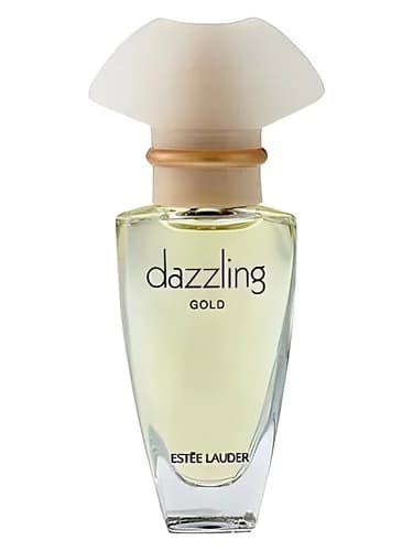 Frasco del perfume Dazzling Gold de Estee Lauder — fragancia femenino