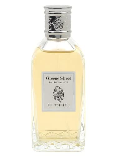 Frasco del perfume Greene Street de Etro — fragancia unisex