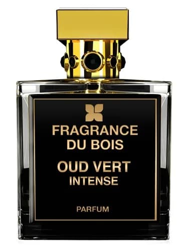 Frasco del perfume Oud Vert Intense de Fragrance Du Bois — fragancia unisex