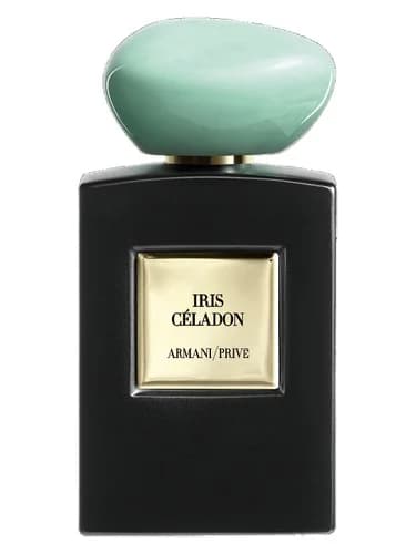 Frasco del perfume Iris Celadon de Giorgio Armani — fragancia unisex