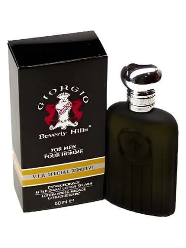 Frasco del perfume Giorgio Beverly Hills For Men V I P Special Reserve de Giorgio Beverly Hills — fragancia masculino