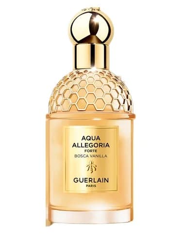 Frasco del perfume Aqua Allegoria Forte Bosca Vanilla de Guerlain — fragancia unisex