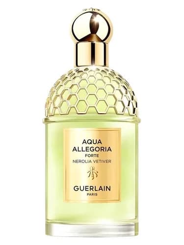 Frasco del perfume Aqua Allegoria Forte Nerolia Vetiver de Guerlain — fragancia unisex