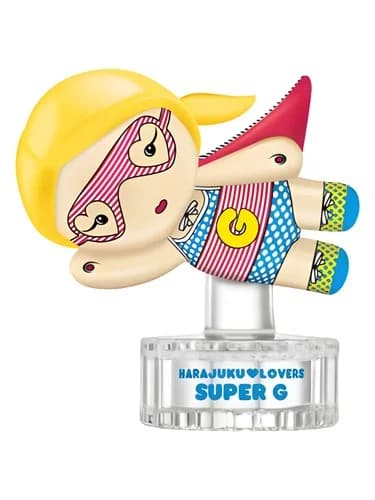 Frasco del perfume Super G de Harajuku Lovers — fragancia femenino