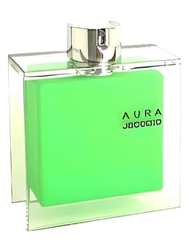 Frasco del perfume Aura For Men de Jacomo — fragancia masculino