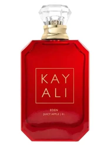 Frasco del perfume Eden Juicy Apple 01 Eau De Parfum de Kayali Fragrances — fragancia unisex