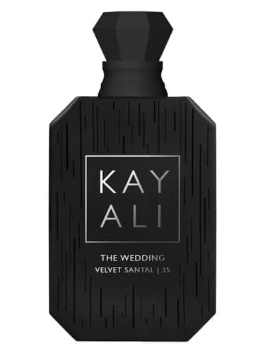 Frasco del perfume The Wedding Velvet Santal 35 de Kayali Fragrances — fragancia masculino