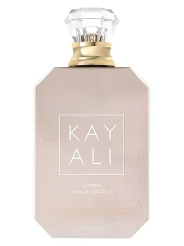 Frasco del perfume Utopia Vanilla Coco 21 de Kayali Fragrances — fragancia unisex