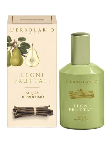 Frasco del perfume Legni Fruttati de L Erbolario — fragancia unisex
