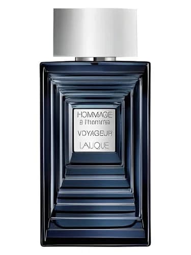 Frasco del perfume Hommage A L Homme Voyageur de Lalique — fragancia masculino