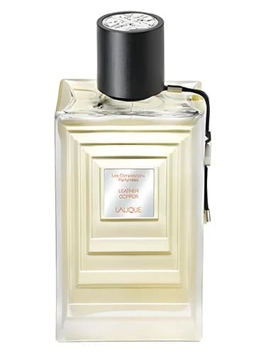 Frasco del perfume Leather Copper de Lalique — fragancia unisex