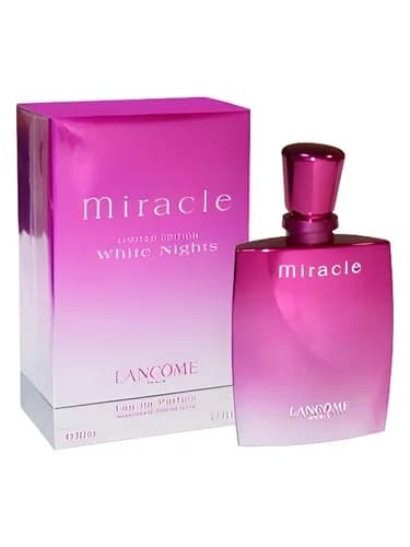 Frasco del perfume Miracle White Nights de Lancome — fragancia femenino