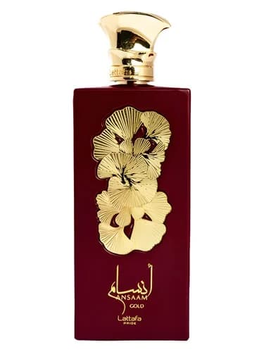 Frasco del perfume Ansaam Gold de Lattafa Perfumes — fragancia femenino