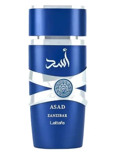 Frasco del perfume Asad Zanzibar de Lattafa Perfumes — fragancia masculino