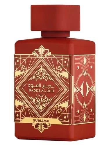 Frasco del perfume Bade E Al Oud Sublime de Lattafa Perfumes — fragancia unisex