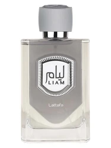 Frasco del perfume Liam de Lattafa Perfumes — fragancia unisex