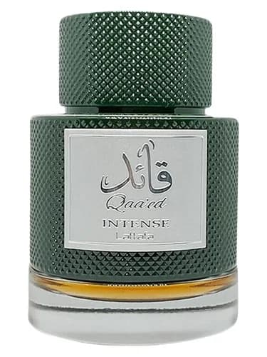 Frasco del perfume Qaa Ed Intense de Lattafa Perfumes — fragancia masculino
