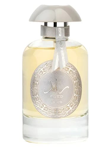 Frasco del perfume Ra Ed Silver de Lattafa Perfumes — fragancia unisex