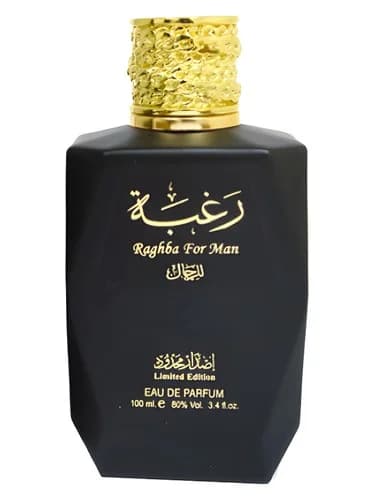 Frasco del perfume Raghba For Men de Lattafa Perfumes — fragancia masculino